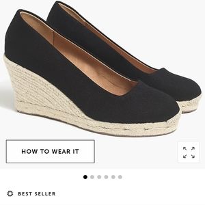 J Crew Factory Canvas Espadrille Wedges